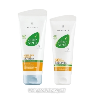 Aloe Vera Слънцезащитен комплект за кожа, която има лек тен