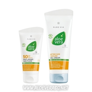 Aloe Vera Слънцезащитен комплект с anti-aging ефект