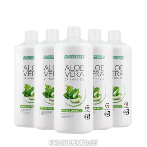 Aloe Vera Гел за пиене с коприва при отпадналост, умора, високо кръвно и холестерол, Петорен комплект