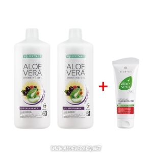 Гел за пиене Aloe Vera ACAI PRO SUMMER за Защита от Слънцето и от Дехидратация, Двоен Комплект + Хидратиращ гел-концентрат Aloe Vera