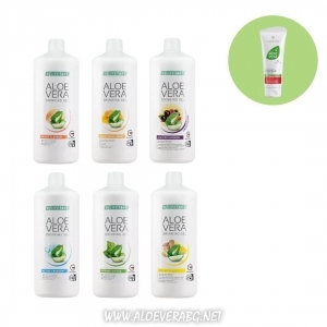 LR Aloe Vera Двоен Комплект Гелове за Пиене (свободен избор) + Крем за ръце Алое Вера с Прополис