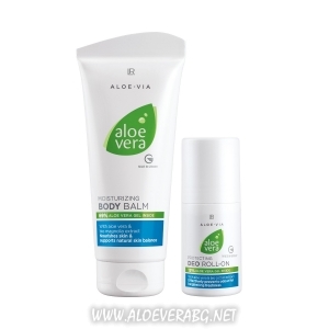 Aloe Vera Комплект за тяло за Подхранена и Мека кожа