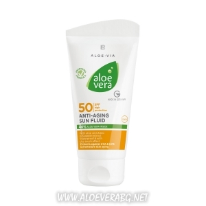 Слънцезащитен Anti-aging флуид с фактор 50, Aloe Vera