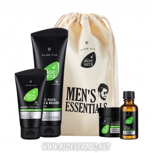 Комплект за Грижа за Мъжа Aloe Vera Men’s Essentials