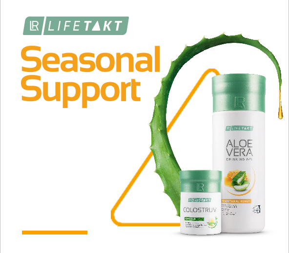 Със LR LIFETAKT Seasonal Support получавате подкрепата, от която организмът ви се нуждае. Така може да се наслаждавате пълноценно на всеки сезон. LR LifeTakt Seasonal Support - Подкрепа за всеки сезон
