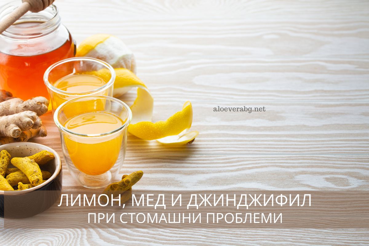 Лимон, мед и джинджифил при стомашни проблеми