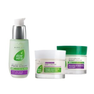 Комплект за Грижа за Лицето за Подхранена и Регенерирана кожа, Aloe Vera LR
