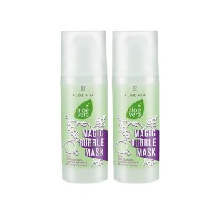 Магическа бълбукаща маска за Почистване и Разкрасяване на лицето Aloe Vera, Двоен комплект