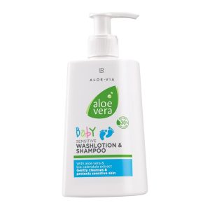 Измиващ Бебешки Лосион и Шампоан Baby Sensitive Aloe Via LR