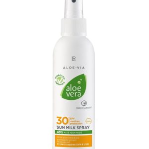 Слънцезащитно Спрей мляко, фактор 30 за хора с тен, Aloe Vera