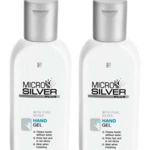 Хигиенен Гел за Почистване на Ръцете Microsilver Plus, Двоен комплект
