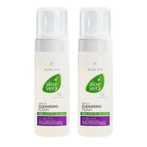 Нежна Почистваща Пяна за Лице за Свежа и Витализирана Кожа, LR Aloe Via, Двоен комплект