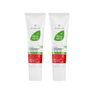 Бързо действащ Крем-Гел за Спешна помощ Aloe Vera, Двоен комплект