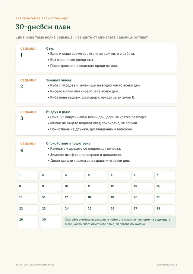 Страница с 30-дневния план